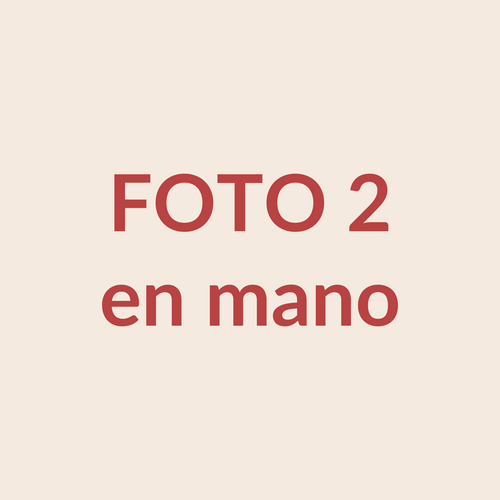 La freidora sostenida en la mano para ver su tamaño real