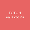 Freidora de aire de 12 litros sobre el mesón de una cocina